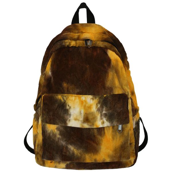 

women harajuku corduroy backpack cool stripe female school bag fire college girl backpack vintage book graffiti bag student lady c1223