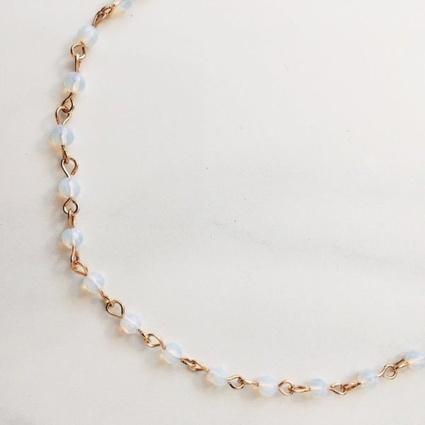 

protein fashion p street new stone personalized beads handmade necklace neckchain lady8zdiysqb69gd, Silver