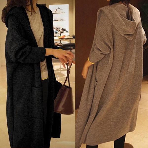 

new cotton solid cardigan long sleeve knitted sweater women open stitch casual sweaters women invierno 2021 loose cardigan mujer, White