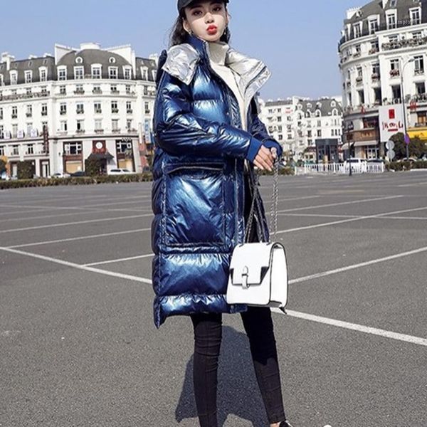 

2020 fashion autumn winter white duck down jackets women down jacket women slim casual zipper hooded thicken jacket lp3691, Black