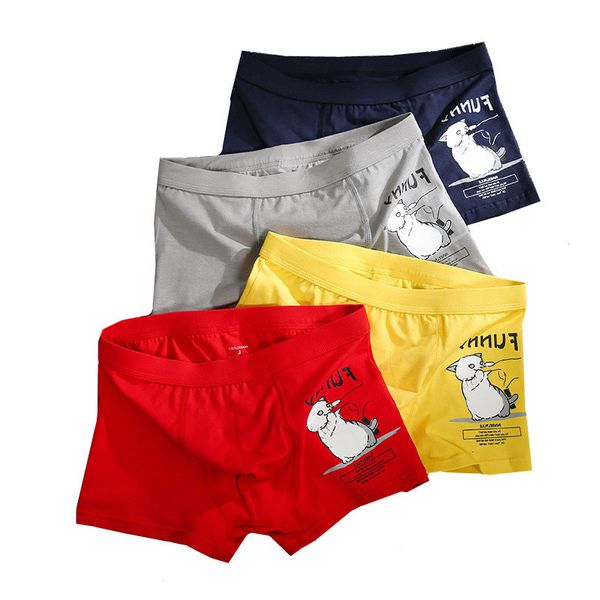 

men's funny panties new boxer gay cotton underpants male breathable cartoon mouse cute underwear men fashion boxers