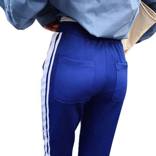 

spring creative british temperament korean casual ripped pants casual elastic small feet women jeans factory wholesale, Blue