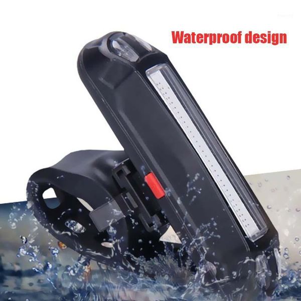 

bike lights bicycle rear back usb 4 modes mtb road front tail cob led safety warning lamp cycling taillight lamp1