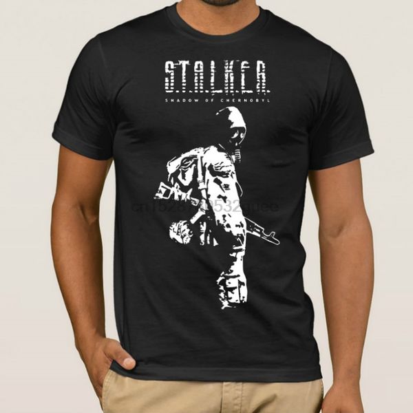 

stalker soc white shadow of chernobyl relaxed fit short sleeve plus size crew collar sport hooded sweatshirt hoodie t shirt