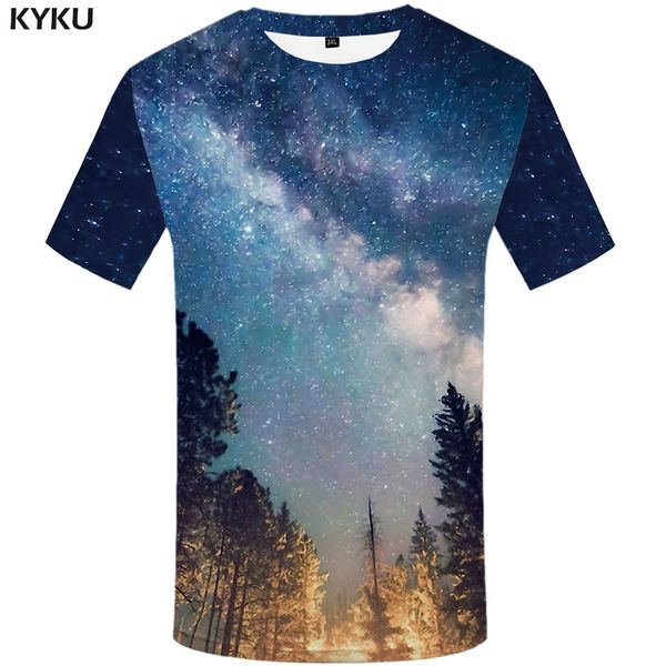 

3d tshirt galaxy t-shirt men tree anime clothes shirt print space funny t shirts leisure tshirts casual short sleeve, White;black