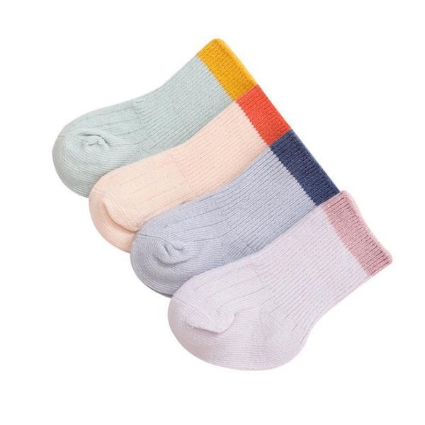 

2020 new baby children socks soft and comfortable boys girls baby socks qylzow, Pink;yellow