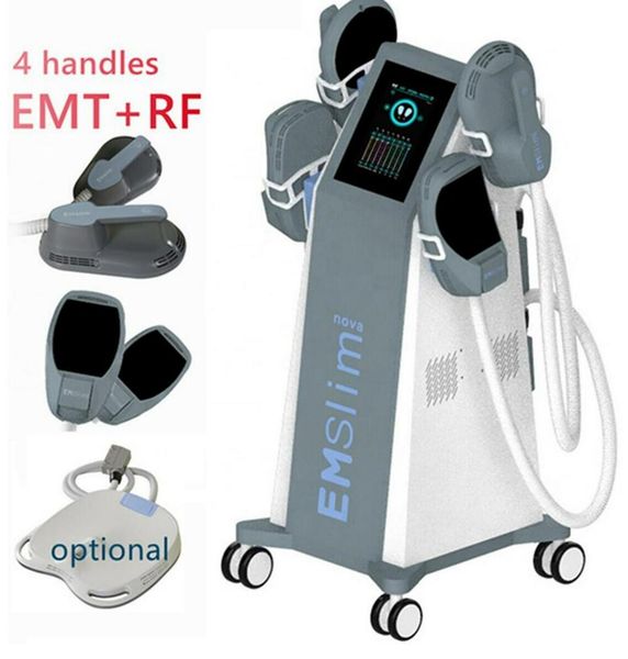 

salon use 4 handles 7 tesla ems slimming electromagnetic muscle stimulation fat burning hienmt sculpting beauty equipment rf fat removal wit