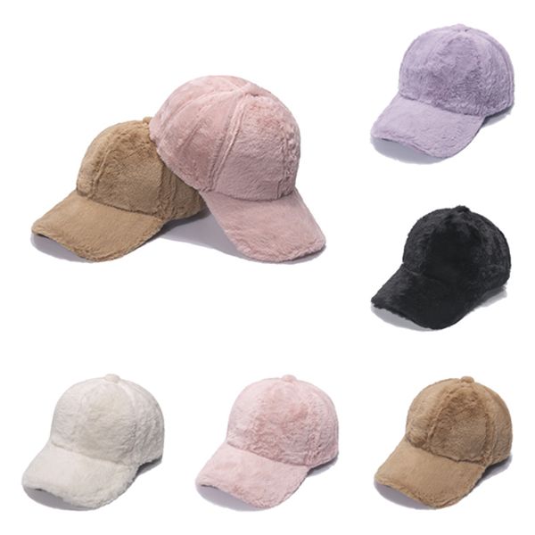 

autumn and winter korean version of simple warm woolen hat casual student baseball caps, Blue;gray