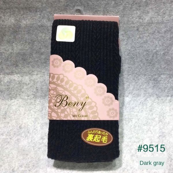 

dfalb бенны осенью и зимой теплые колготки 9515 pantyhosesocks пшеничной спайка носков шерсти фланель нижний вертикальные женщины теплый кол, Black