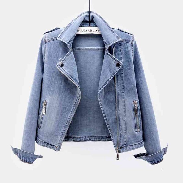 

women's jackets autumn fashion elasticity short denim women outerwear korean slim suit collar jeans jacket coat female chaquetas mujer, Black;brown