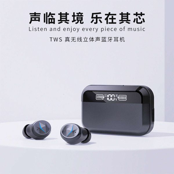 

new c6pro wirels bluetooth headset with in ear noise reduction and long life digital display