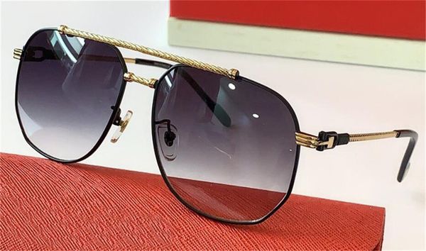 

new fashion design sunglasses 0298 pilot metal simple frame selling style uv400 lens eyewear protection classic style quality, White;black