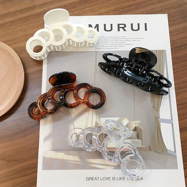 

hair accessories hollow circular big barrette crab bath claw ponytail clip large clamps fashion for women