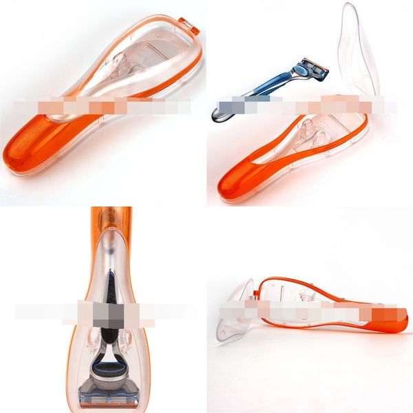 

5 layer razor storage organizer manual electric travel razors case man common use orange tool carrier box 2 8as l1