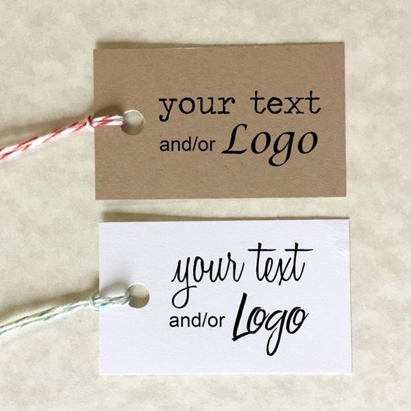 

custom kraft or white tags products tags price gifts weddings business logotags1