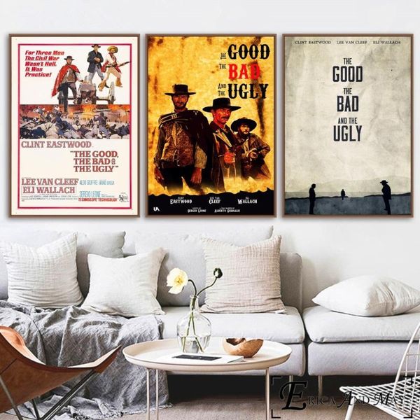 

paintings the good, bad, and ugly painting poster print decorative wall pictures for living room no frame home decoration