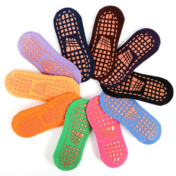 

trampoline cotton children's floor book style parent child antiskid yoga socks, Black