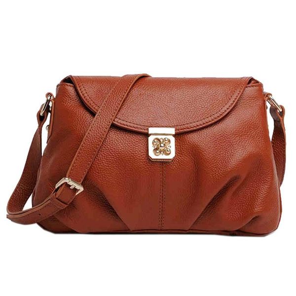 

selling natural cow leather shoulder bags women's messenger bags large capacity genuine leather tote 2020 black brown