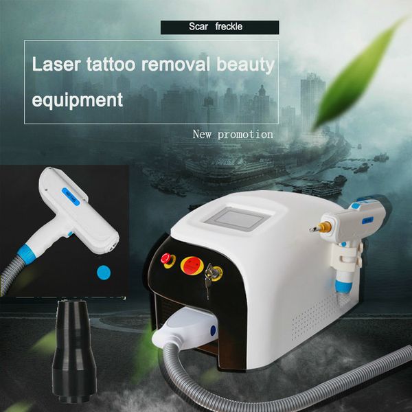 

skin care mole freckle acne pigment removal laser machine professional manufacturer q-switched nd yag laser tattoo removal machine, Black