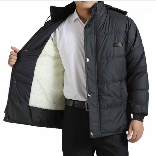 

winter winter coat for the elderly, cotton-padded jacket1, Black