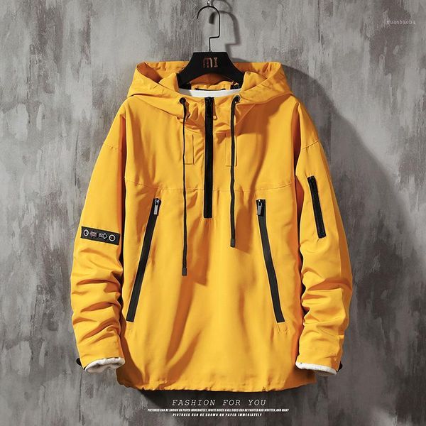 

fall 2020 men's jacket new zipper windbreaker pullover letter printed jacket male plus size hip-hop street clothing 5xl1, Black;brown