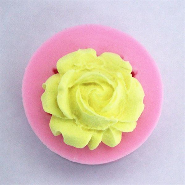 Padrão de flor redondo silicone moldes DIY Mini Rose Cozinha de Chocolate Ferramenta de Acessório Sabão Molde Doces Bolo de Cozimento Nova Chegada 0 65fs G2