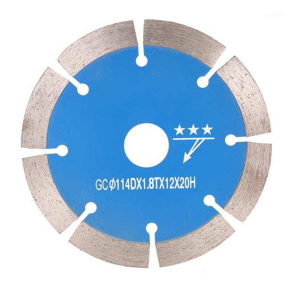 

114*1.8*20mm dry cutting segmented diamond saw bit with cooling holes 20mm inner diameter stone cutting1
