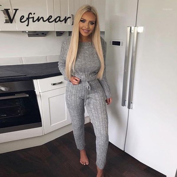 

two piece set women clothes autumn winter outfits long sleeve knit sweater +bodycon shorts suit matching sets1, Gray
