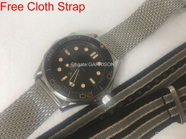 

fashion watch james bond 007 omeg watch men's watch mechanical montre de luxe mens watches orologio di lusso recto verso reloj hombre, Slivery;brown