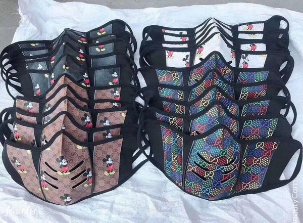 

madecool 2020 have with mask packing box fashion paris show designer face masks anti-dust masks cloth and leather printi