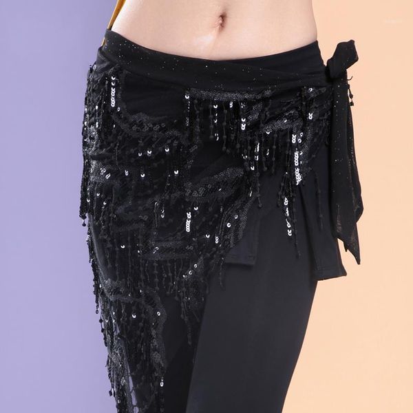 

belly scarf tassel dance accessories women bellydance hip scarf bollywood waist gypsy dancing clothing wear dl30661, Black;red