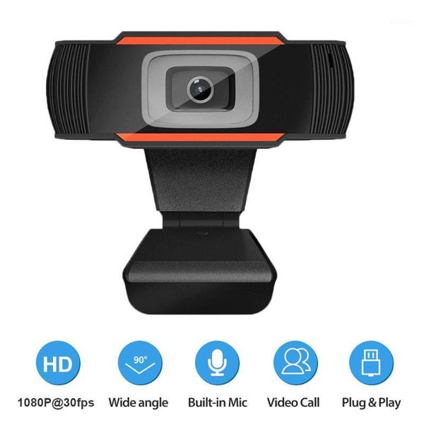 

usb computer webcam full hd 1080p webcam camera digital web cam with micphone for lapdeskpc tablet rotatable camera1