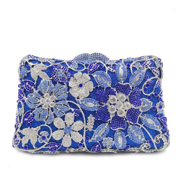 

evening bags bee in luxury hand inlaid diamond bag hollow flowers color party1