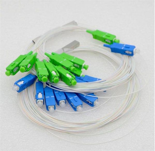 

fiber optic equipment 1x2 1x4 1x8 sc apc plc splitter steel tube cable 2 way 4way 8 optical 20pcs