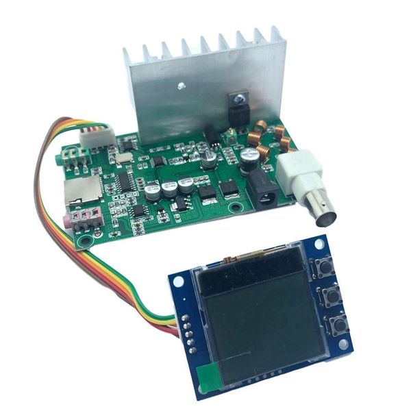 

assembled 0.5w-7w fm transmitter radio station pll stereo digital frequency + lcd digital display adjustable volume