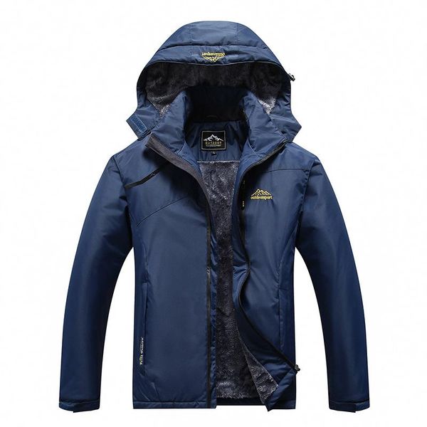 

winter thick section men's assault jacket plus cotton coat outdoor cotton coat women's mountain climbing ski suit, Blue;black