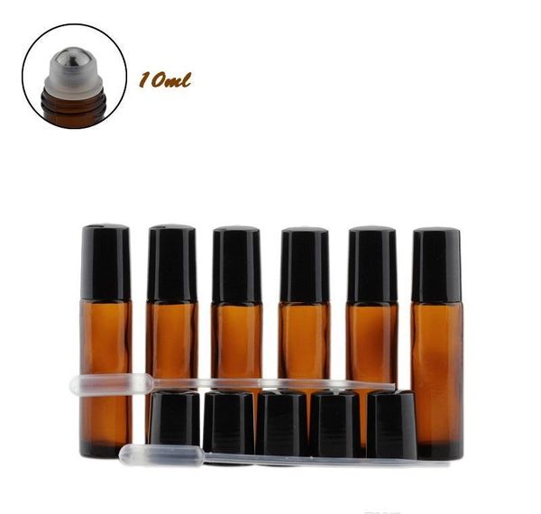 

color gradient, 10 ml glass essential oils roll-on bottles with stainless steel roller balls and black plastic c sqcyav bbgargden
