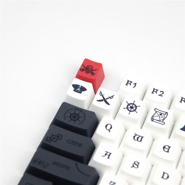 

keyboard mouse combos mechanical pbt keycaps pirate oem profile 131 keys full sets 2u 1.75u shift for gh60 gk61x gk64x 68 87 96 104 1081