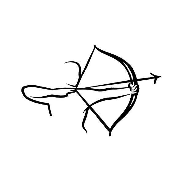 

13.5*8.9cm crossbow archery sport fitness vinyl car modelling sticker accessories bumper window c16-1612