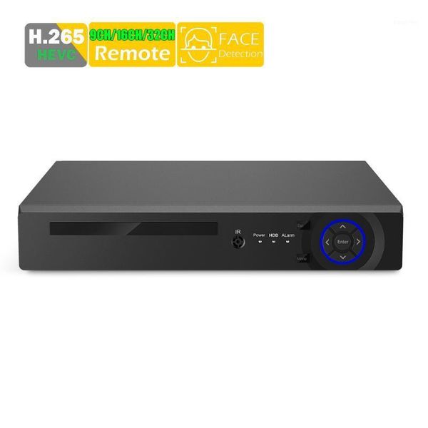 

network video recorder onvif for ip camera 9ch 16ch 32ch 5mp cctv h.264/h.265 nvr dvr 1 sata xmeye p2p support face cam1, Black;white
