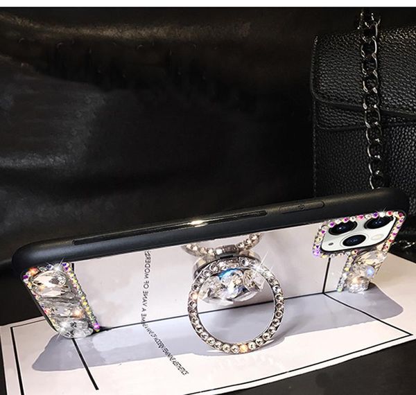 

3d acrylic sunjolly mirror diamond case for iphone 11 pro max xs max xr 8/7 plus 6/6s plus se2020 phone cases c bbyvqg bde_home