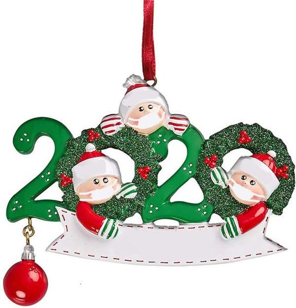 

christmas ornaments 2020 birthdays party decoration gift product personalized family of 7 ornament pandemic social distancing