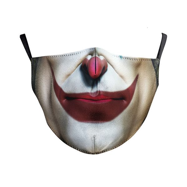 

digital masks designer men halloween print fashion masquerade party joker face vz3z