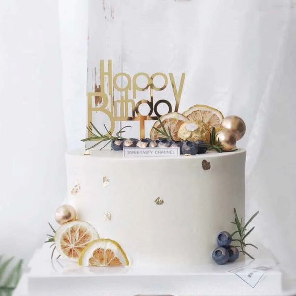 

nb4xu baked celebrity internet acrylic happy private party baking decoration internet celebrity baked cake acrylic plug-in happy private bak