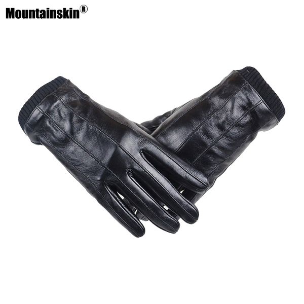 

mountainskin men's winter mens outdoor plus velvet warm sheepskin male driving gloves casual style mt051
