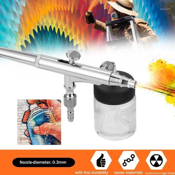 

t134 airbrush set for model making art painting airbrush kit with g1/8 professional adapter wrentch dropper 2 fluid cups1