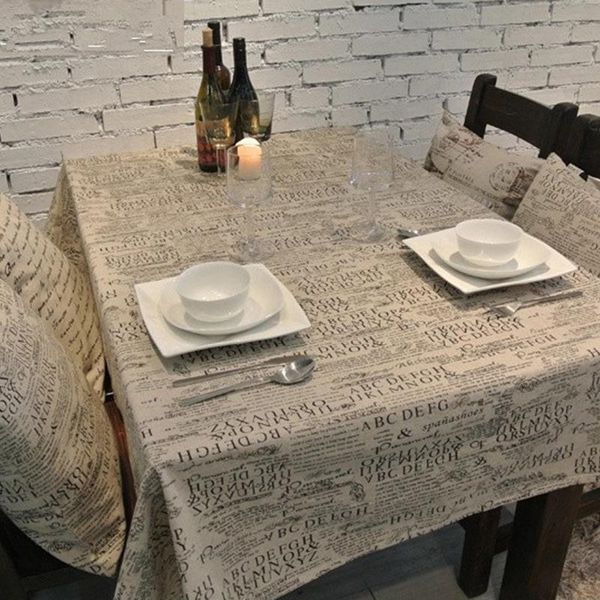 

european home table cloth tablecloth rectangular tablecloths big letters decorative kitchen table linen dining cover obrus