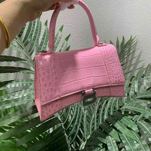 

motorcycle luxury balencaigass hourglass small square bags bags moon locomotive genuine leather fashion women handbag designer miq6