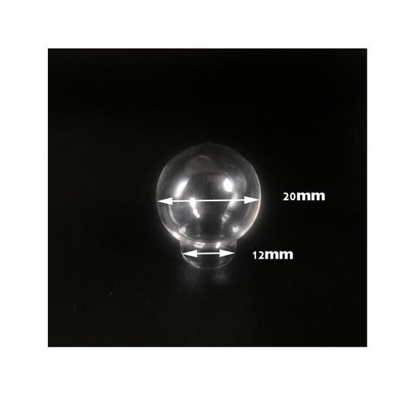 

1pieces 30x20mm 25x15mm 20x15mm 20x12mm hollow transparent glass round ball glass globe pendant jewelry accessory sqcawv, Black