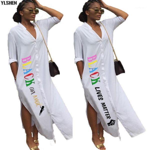 

white african shirt dresses for women letter print long sleeve boubou robe africaine femme clothes dashiki dress africa clothing1, Red